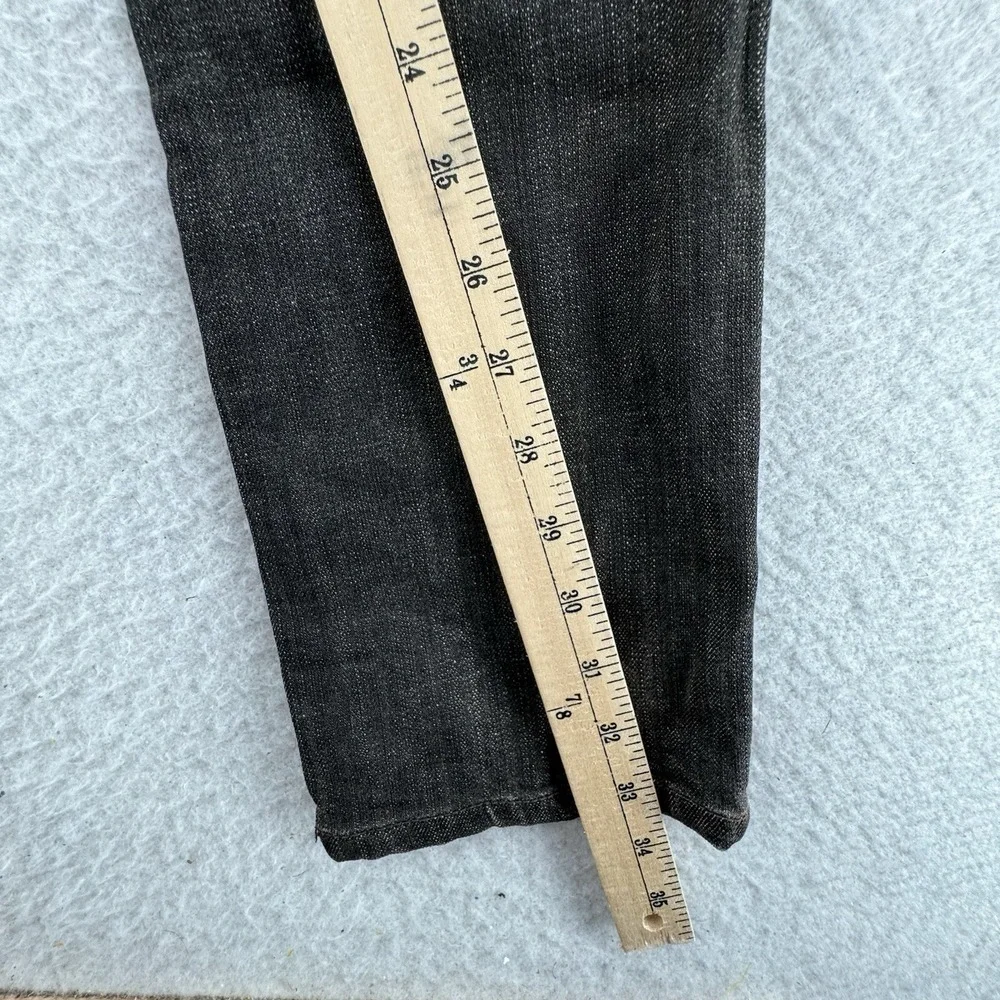 NWT RVCA Jeans Womens 26 Low Rise Skinny Black Denim Basic‎